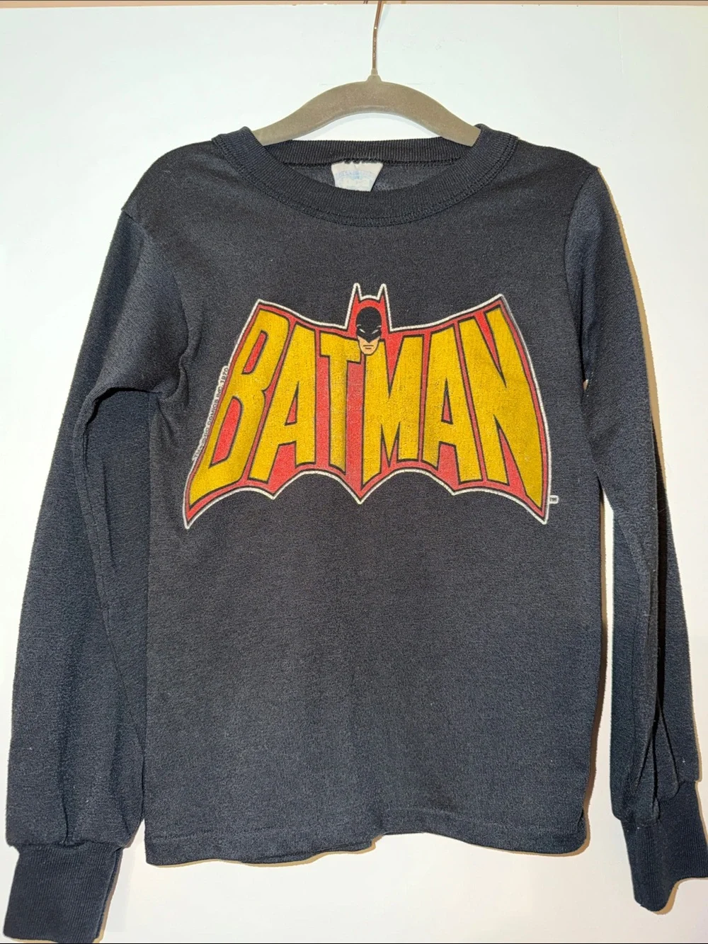 Vintage Toddler Long Sleeve 1970s Batman Shirt
